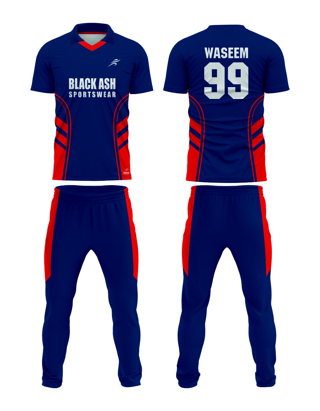 CRI-2288 Premier Performance Custom Cricket Uniform: Custom Sublimation Professional Men’s Cricket Shirts for Teamwear - Image 2