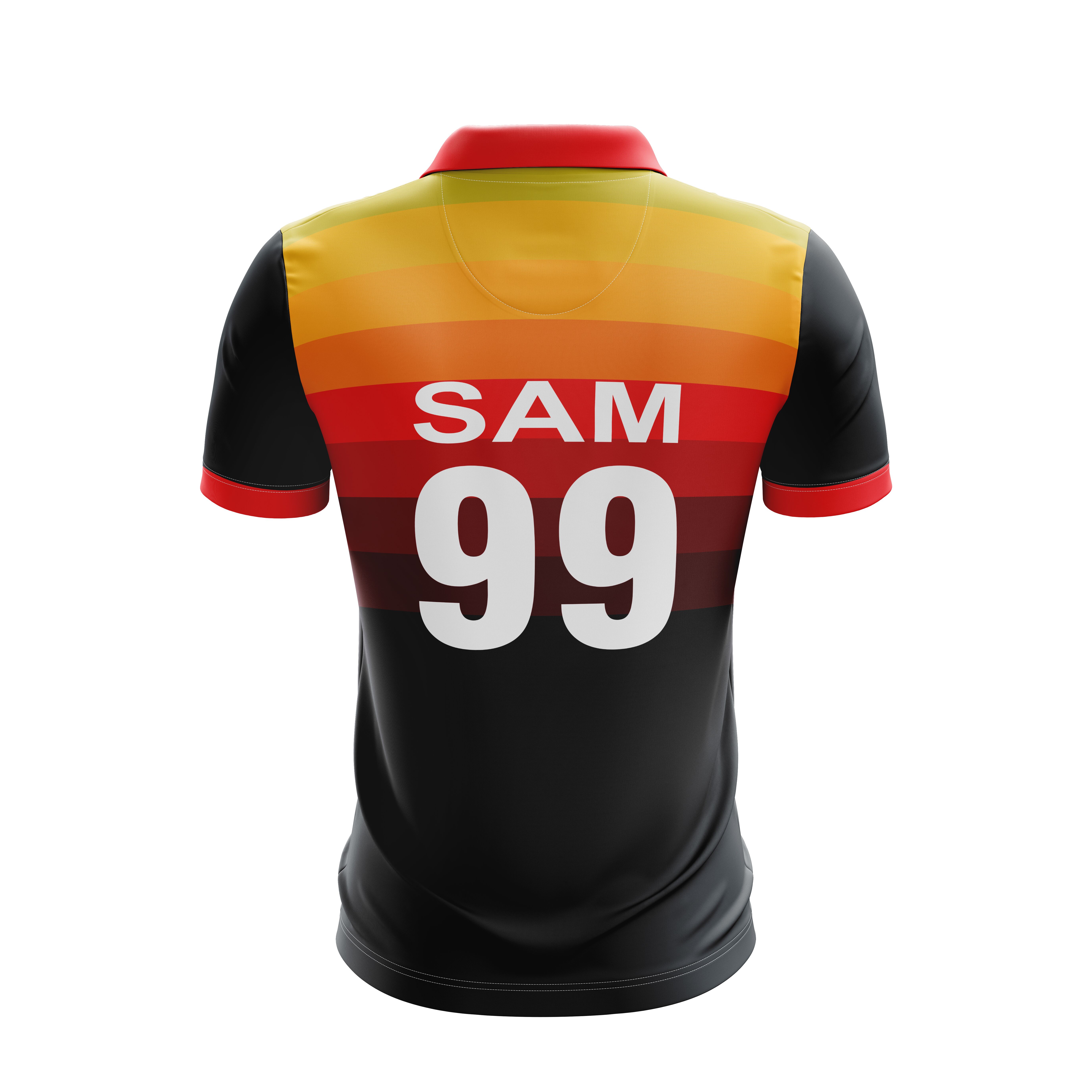 Premium quality Dry-fit fabric sports garment made of 100% polyester, designed for optimal comfort and performance during intense games. This garment features moisture-wicking technology for staying dry and cool, antibacterial properties for added hygiene, and clean double stitching around the collar, sleeves, and bottom for guaranteed durability. The high-quality inks won't fade or bleed, and the fabric is pre-shrunk for consistent sizing. Free design assistance is available to create a unique and personalized look. This product is available in all sizes, with a minimum order quantity of 10 pieces. Note that the shoes and stockings shown in the picture are for illustrative purposes only.