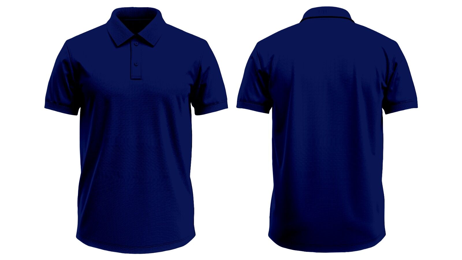 POL-2405 – Premium Blank Polo Shirt – Navy Blue