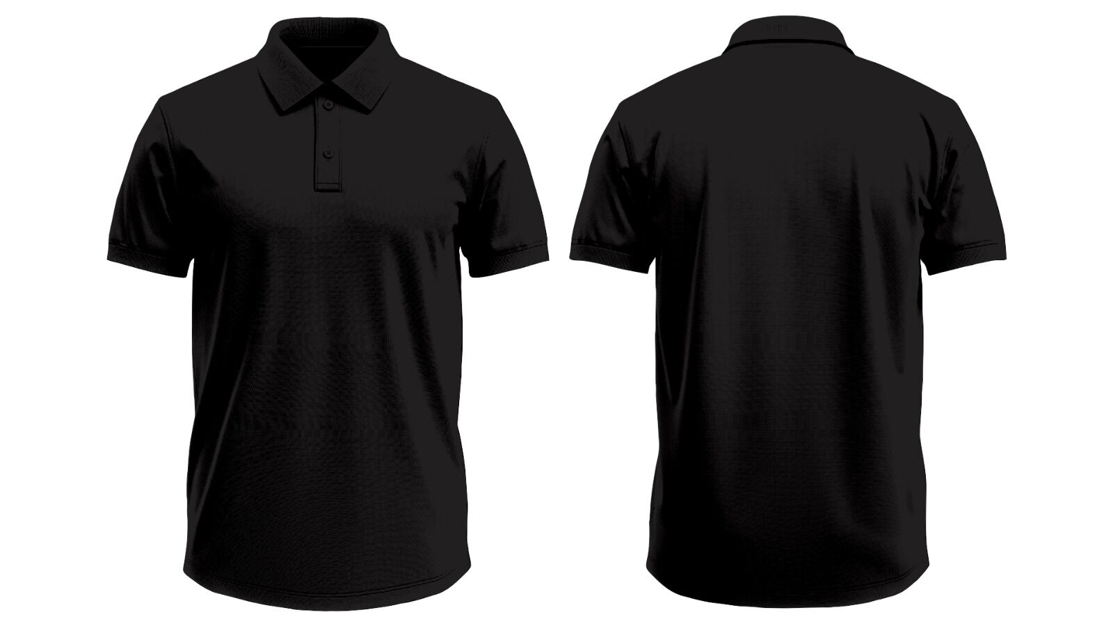 POL-2401 - Premium Blank Polo Shirt - Black